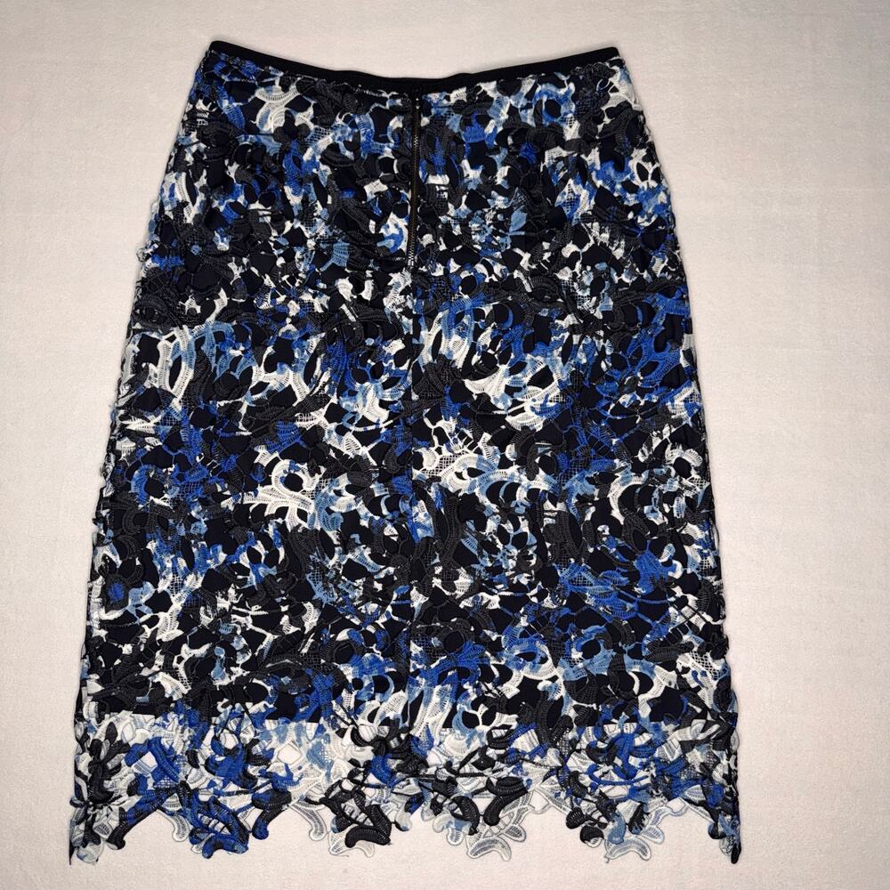 Black Eyelet Tahari Skirt - Picture 6 of 8